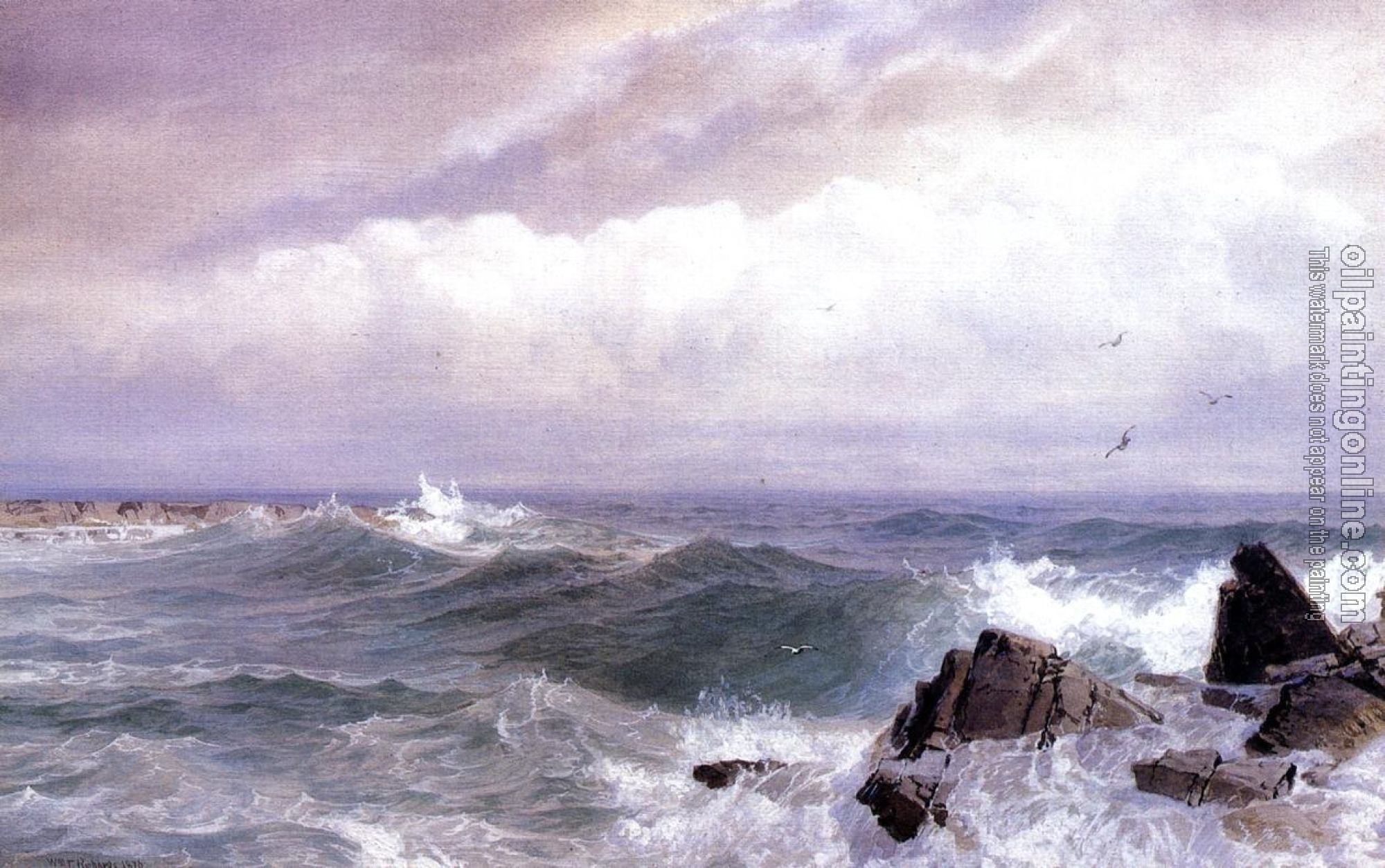 Richards, William Trost - Gull Rock, Newport, Rhode Island